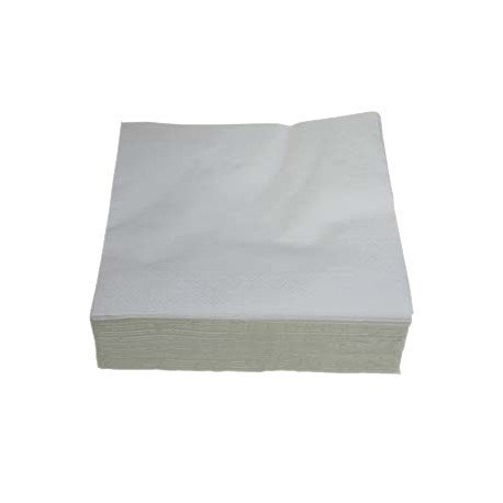 serviette pure ouate blanche 2 plis 30x30cm colis de 4000