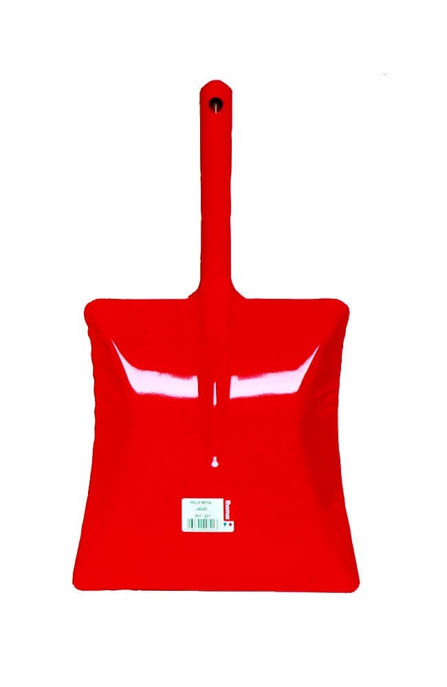 Pelle à poussière laqué métal