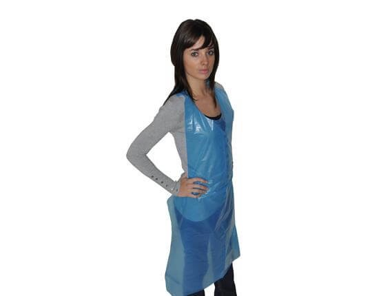 Tablier PE extra BLEU