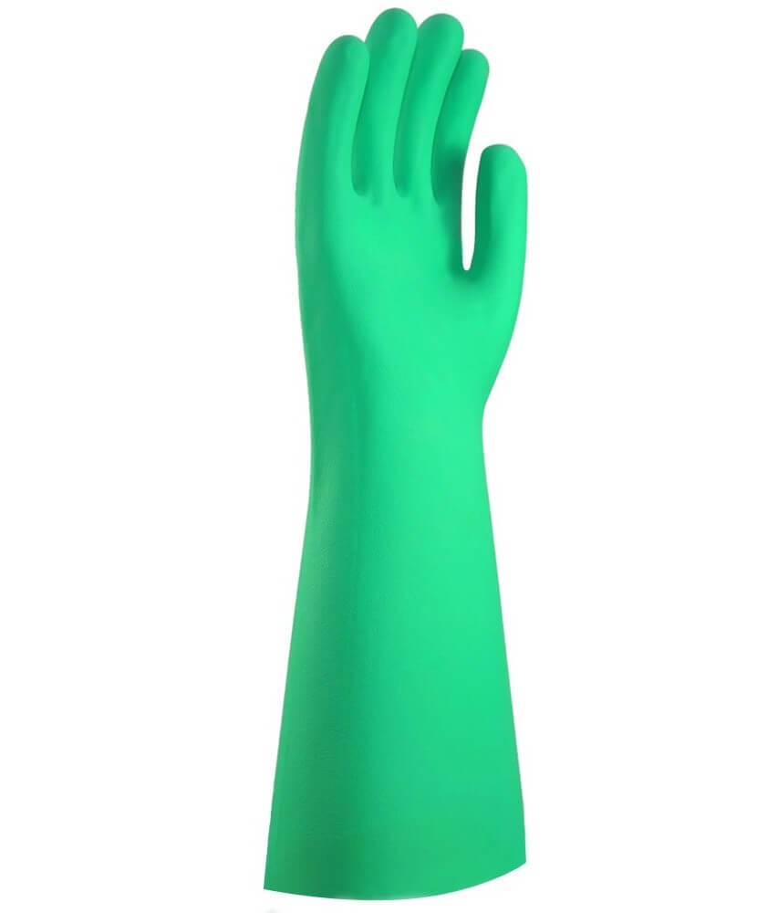 Gant plonge nitrile vert T.10