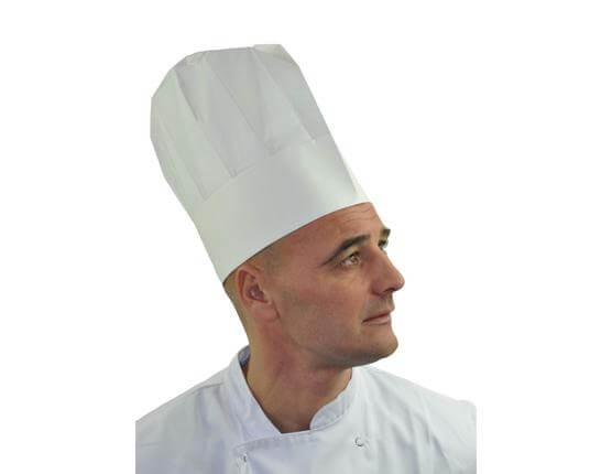 Toque papier plissé
