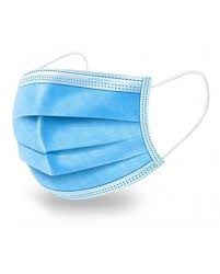 Masque hygiene 3 plis bleu boite de 50