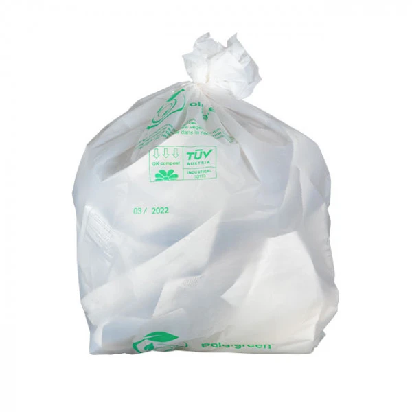 Sac à déchets 240L Blanc  BIODEGRADABLE -24µ colis de 100