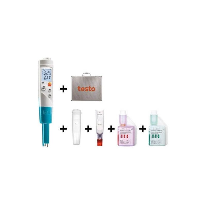 Kit de démarrage pH-mètre - TESTO 206-pH1