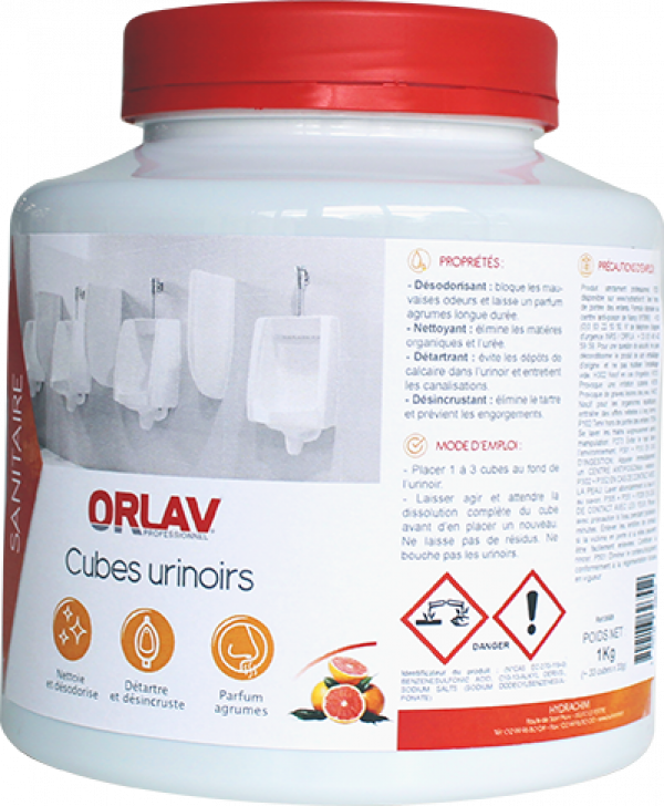 1041 - ORLAV - 0569 - PASTILLES URINOIRS - 6X1KG (33 PASTILLES DE 33G)