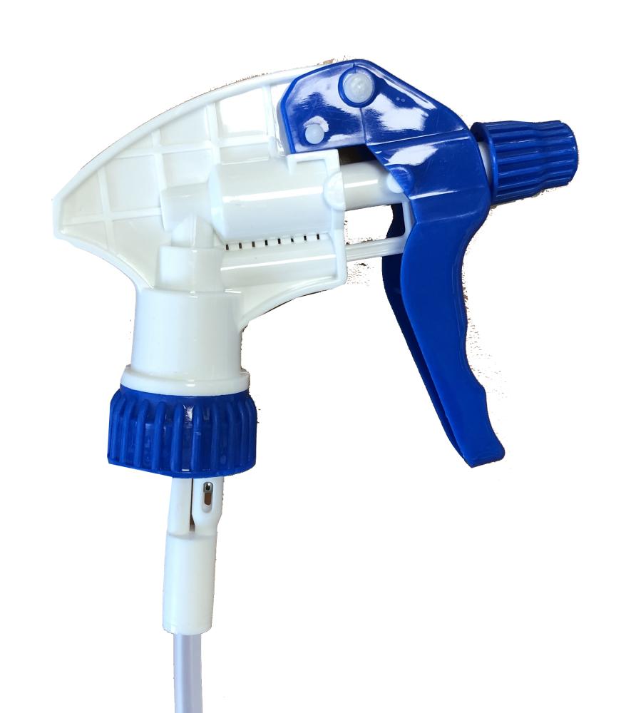 Tête de pulvérisateur de couleur bleu