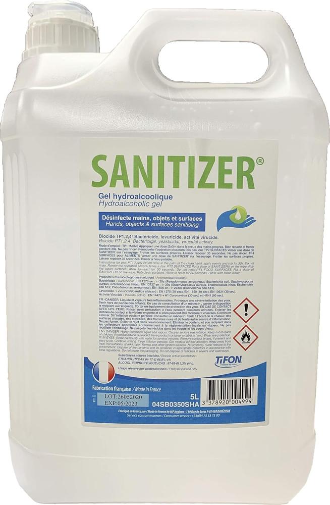 GEL SANITIZER - 5 L