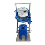 Chariot inox pour centrale d'hygiène