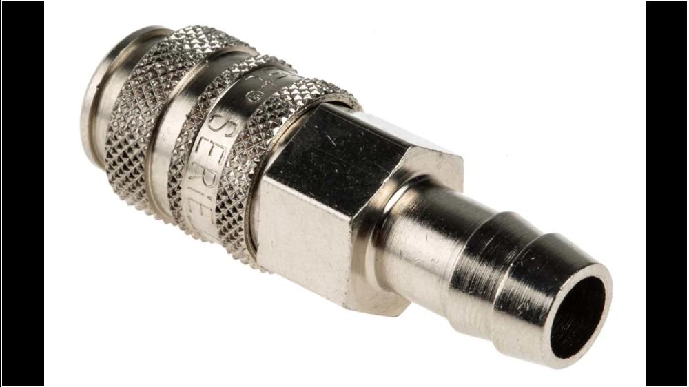 Raccord rapide cannele pour tuyau D.12