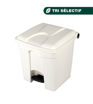 Container 30L blanc avec couvercle
