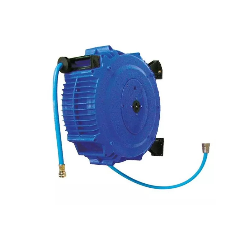 Enrouleur automatique plastique bleu avec tuyau 13 m