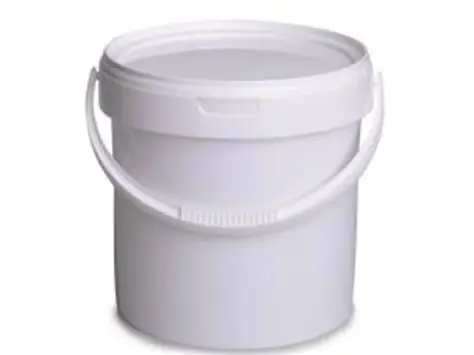 SEAU PLAST ALIMENTAIRE  BLANC 10L COUVERCLE